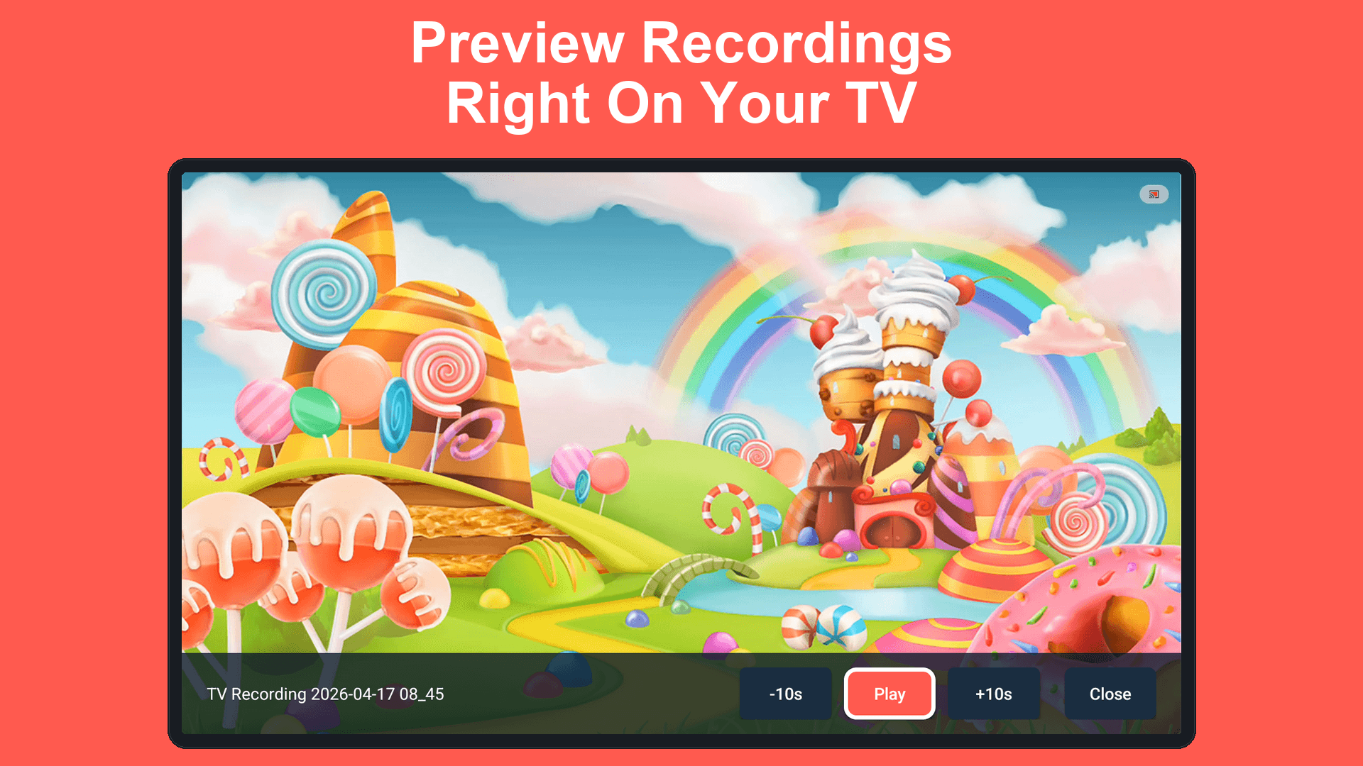 In-app video player on Android TV